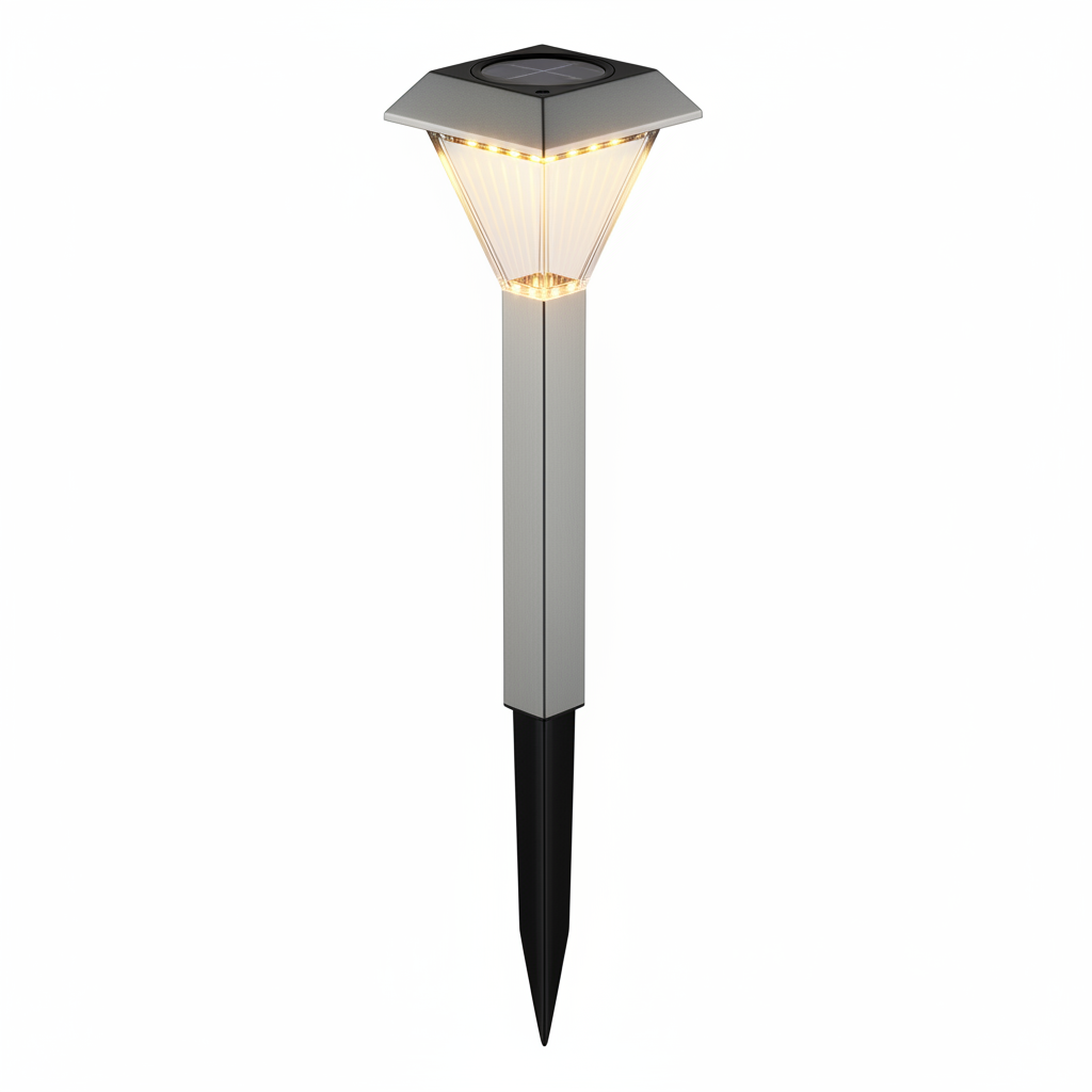 Luminária LED Solar Jardim
